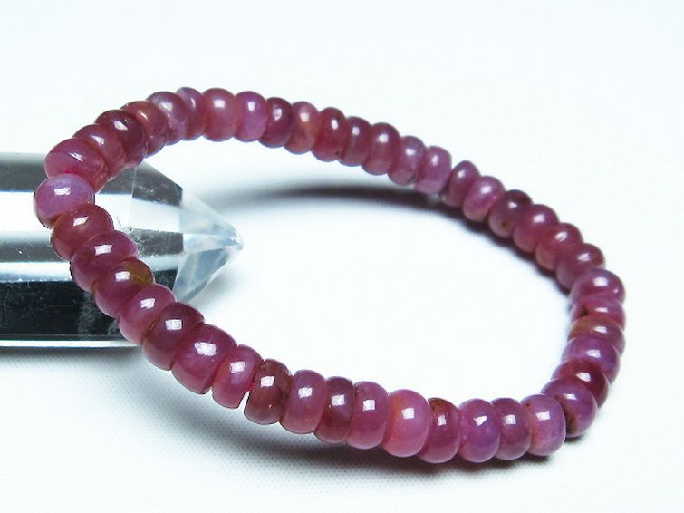 ルビー ブレスレット 7mm [T430-4607] 1枚目