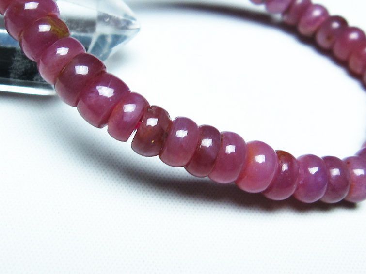 ルビー ブレスレット 7mm [T430-4607] 3枚目