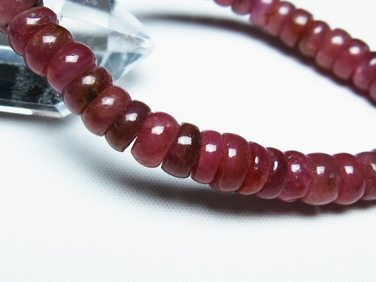ルビー ブレスレット 7mm [T430-4608] 3枚目