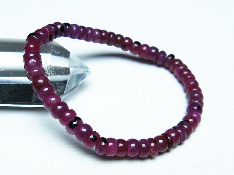 ルビー ブレスレット 6mm [T430-4615] 1枚目