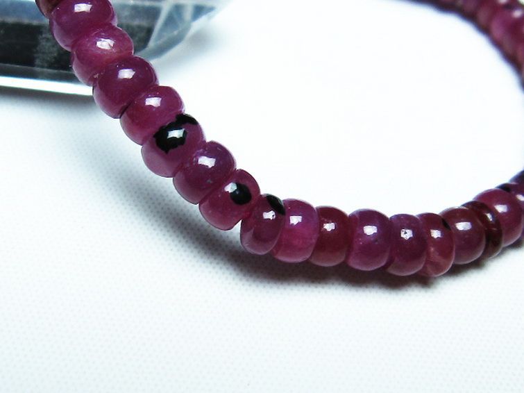 ルビー ブレスレット 6mm [T430-4615] 3枚目