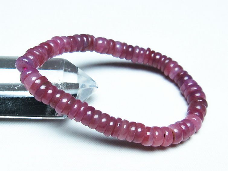 ルビー ブレスレット 7mm [T430-4656] 1枚目