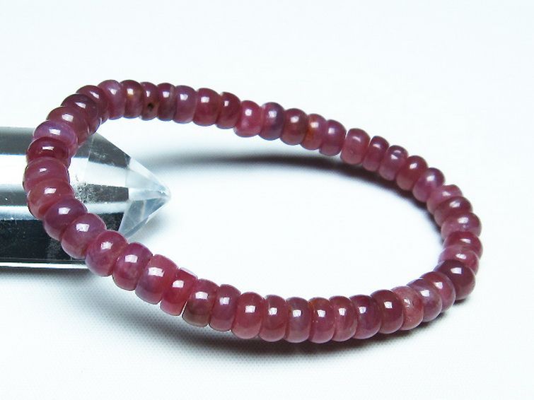 ルビー ブレスレット 7mm [T430-4660] 1枚目