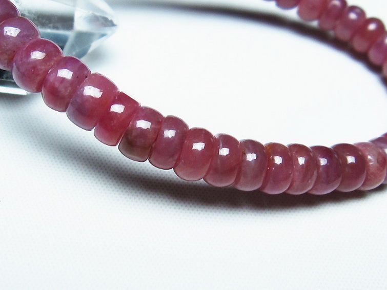 ルビー ブレスレット 7mm [T430-4660] 3枚目