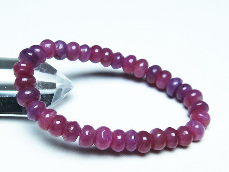 ルビー ブレスレット 8mm [T430-4683] 1枚目