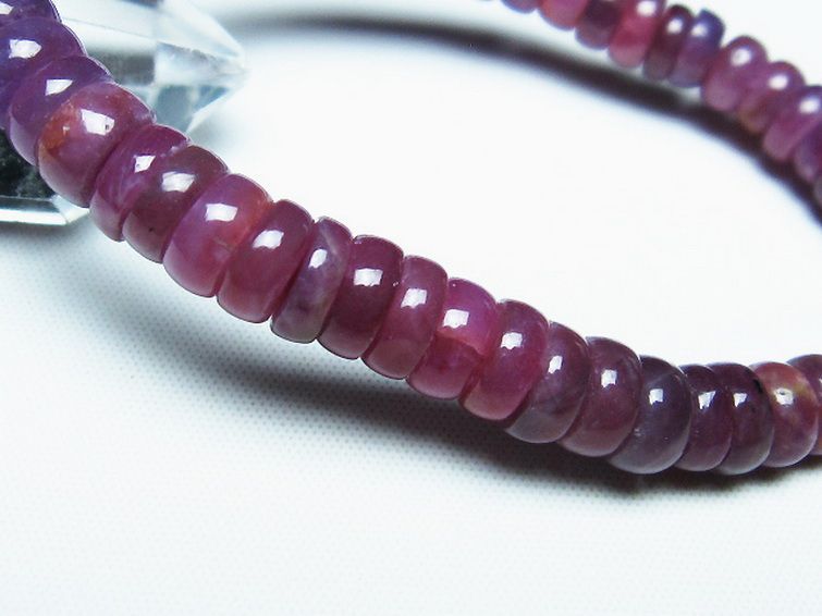 ルビー ブレスレット 8mm [T430-4687] 3枚目