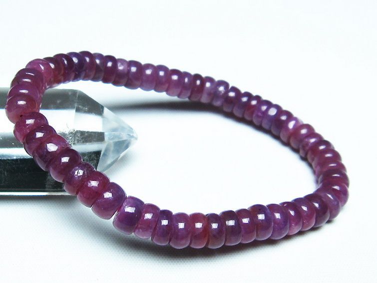 ルビー ブレスレット 7mm [T430-4692] 1枚目