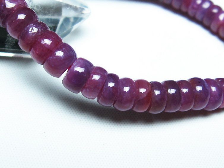 ルビー ブレスレット 7mm [T430-4692] 3枚目