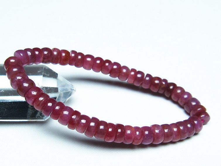 ルビー ブレスレット 7mm [T430-4696] 1枚目