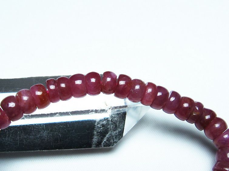ルビー ブレスレット 7mm [T430-4696] 2枚目