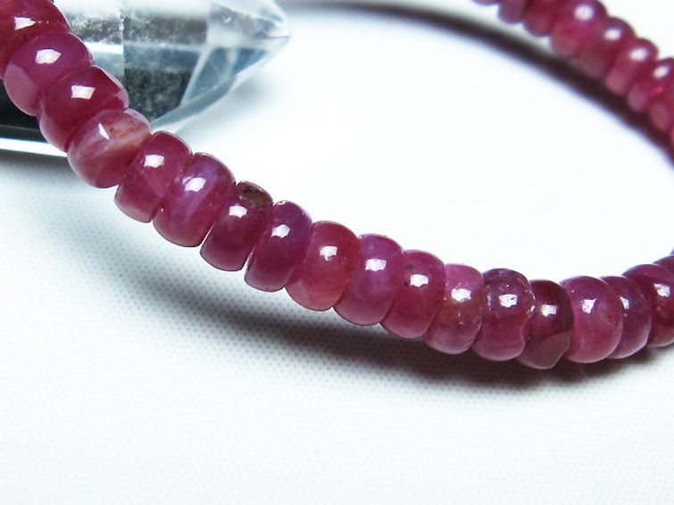 ルビー ブレスレット 7mm [T430-4732] 3枚目