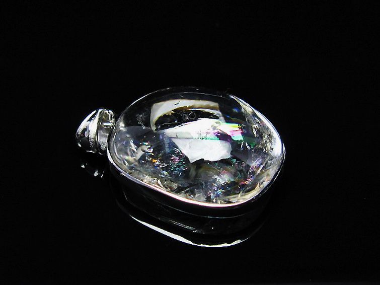 アイリスクォーツ 虹入り レインボー水晶 ペンダント [T436-2583] 3枚目