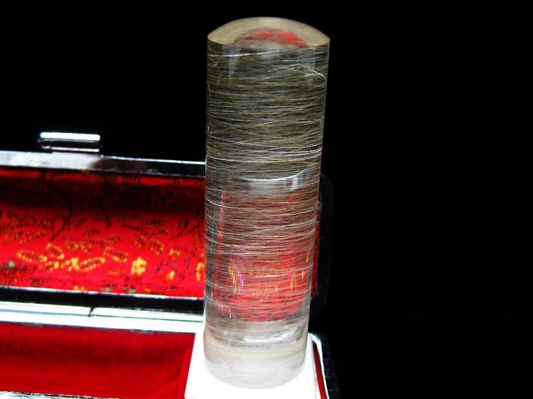 豪華プラチナルチル 印材  18mm [t44-649] 1枚目