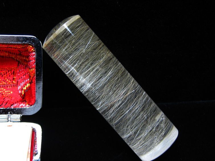 豪華プラチナルチル 印材  18mm [t44-649] 2枚目