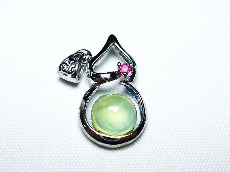 プレナイト ペンダント [T442-1994] 1枚目