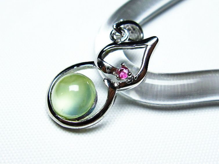 プレナイト ペンダント [T442-1994] 3枚目