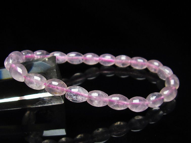 ローズクォーツ 天珠 ブレスレット [T446-1595] 1枚目