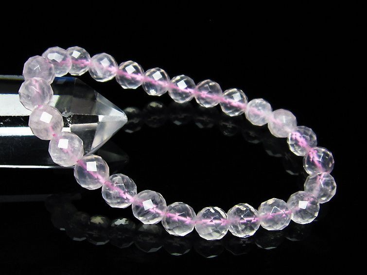 ローズクォーツ ブレスレット 8mm [T446-1998] 1枚目