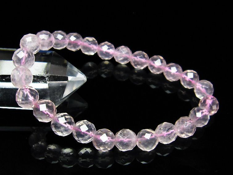 ローズクォーツ ブレスレット 8mm [T446-2011] 1枚目