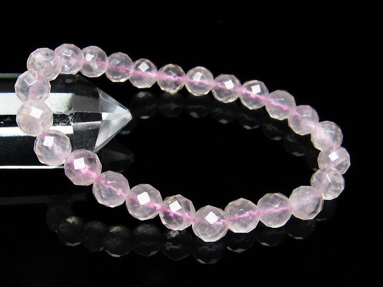 ローズクォーツ ブレスレット 8mm [T446-2024] 1枚目