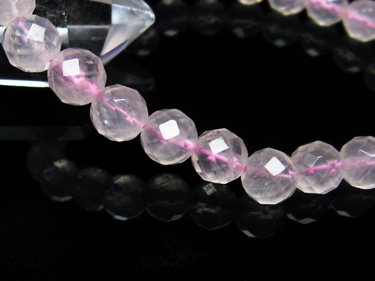 ローズクォーツ ブレスレット 8mm [T446-2024] 3枚目