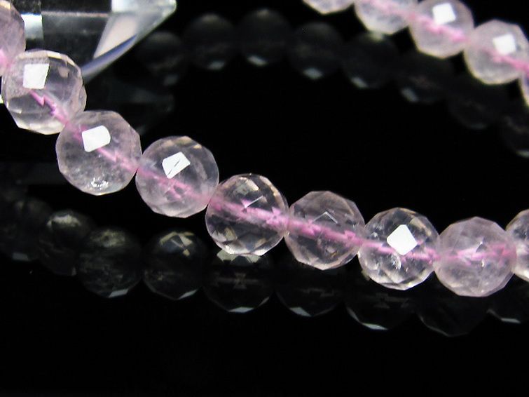 ローズクォーツ ブレスレット 8mm [T446-2031] 3枚目