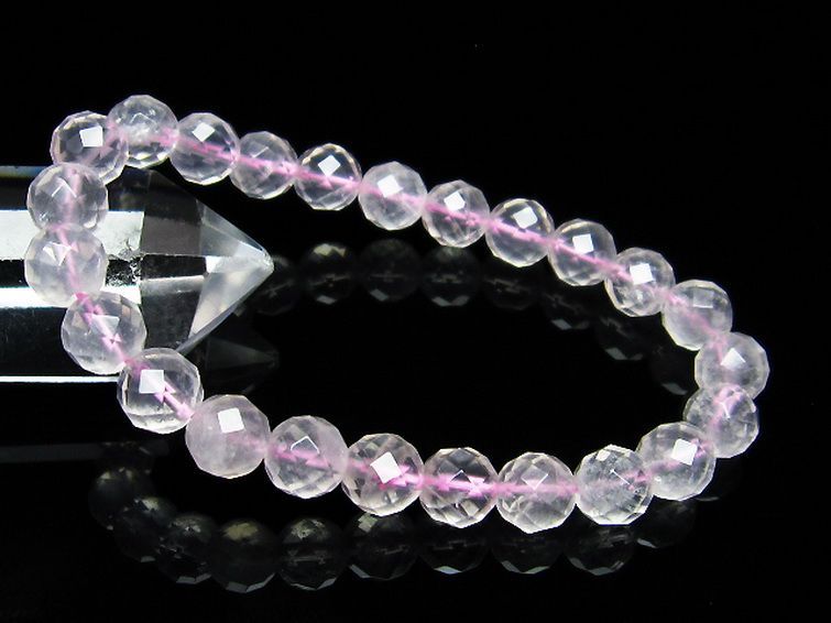 ローズクォーツ ブレスレット 8mm [T446-2033] 1枚目