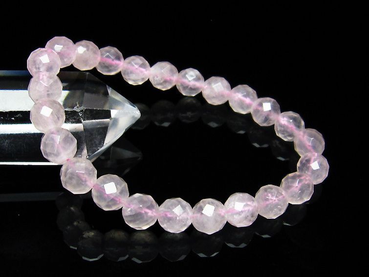 ローズクォーツ ブレスレット 8mm [T446-2049] 1枚目