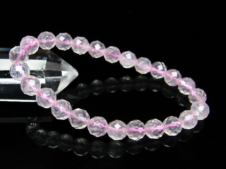 ローズクォーツ ブレスレット 8mm [T446-2056] 1枚目