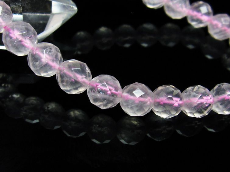 ローズクォーツ ブレスレット 8mm [T446-2056] 3枚目