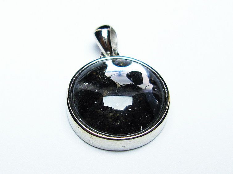 パラサイト隕石 かんらん石 ペンダント [T453-3124] 1枚目