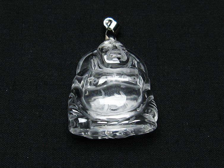 ヒマラヤ水晶 布袋様 ペンダント [T454-1634] 1枚目