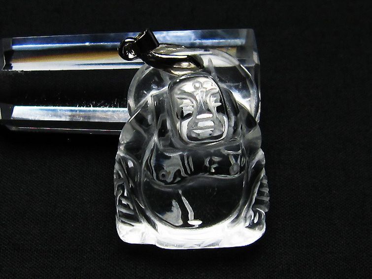 ヒマラヤ水晶 布袋様 ペンダント [T454-1634] 2枚目