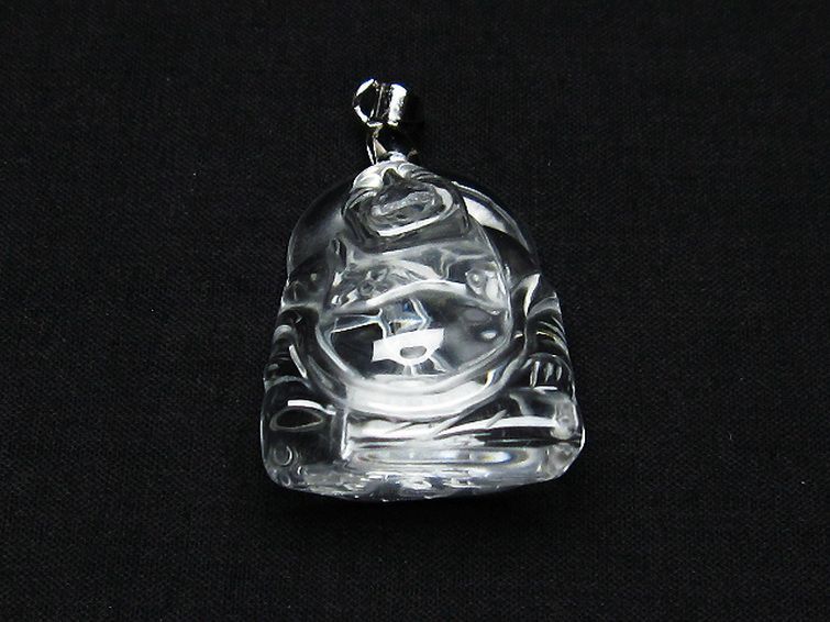 ヒマラヤ水晶 布袋様 ペンダント [T454-1636] 1枚目