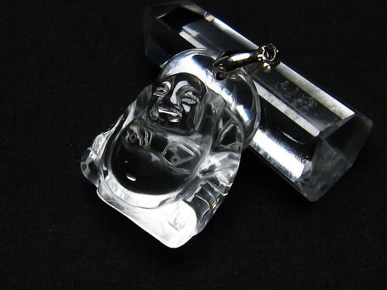 ヒマラヤ水晶 布袋様 ペンダント [T454-1636] 3枚目