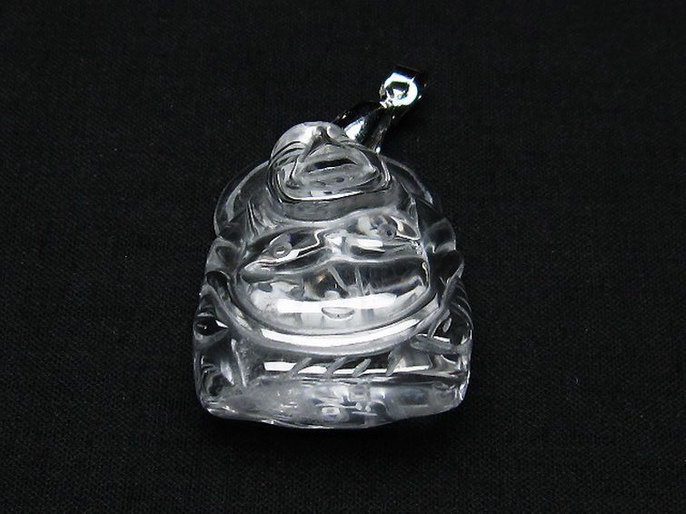 ヒマラヤ水晶 布袋様 ペンダント [T454-1637] 1枚目