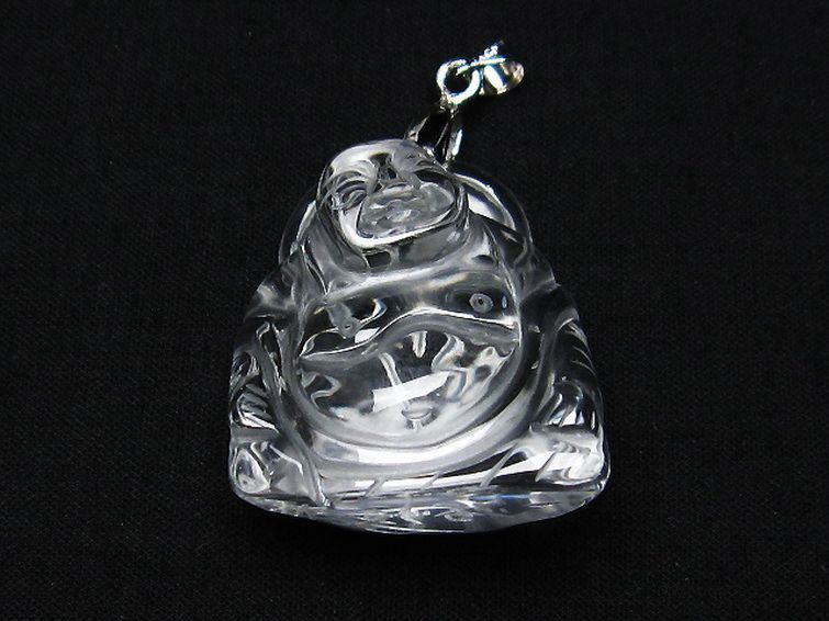 ヒマラヤ水晶 布袋様 ペンダント [T454-1646] 1枚目