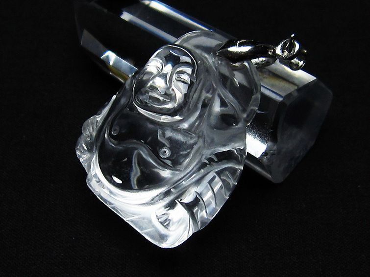 ヒマラヤ水晶 布袋様 ペンダント [T454-1646] 3枚目