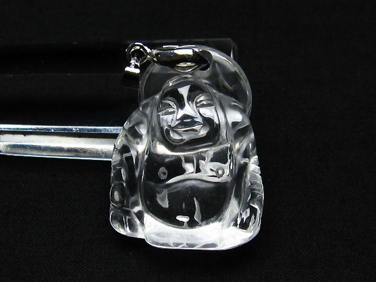 ヒマラヤ水晶 布袋様 ペンダント [T454-1648] 2枚目