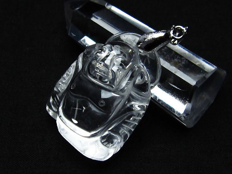 ヒマラヤ水晶 布袋様 ペンダント [T454-1661] 3枚目