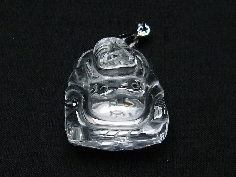 ヒマラヤ水晶 布袋様 ペンダント [T454-1677] 1枚目