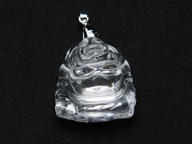 ヒマラヤ水晶 布袋様 ペンダント [T454-1688] 1枚目