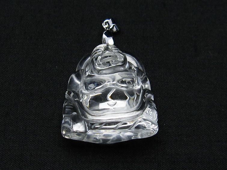 ヒマラヤ水晶 布袋様 ペンダント [T454-1708] 1枚目