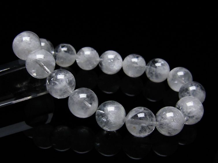 ラビットヘア ファントム 水晶 ブレスレット 12mm [T458-1282] 1枚目