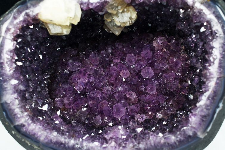 12.4Kg ウルグアイ産 サークルジオード カルサイト共生 アメジストドーム同梱不可[T466-1495] 2枚目