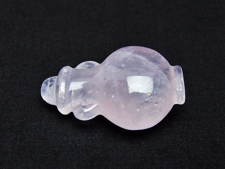 ローズクオーツ 花瓶 置物[T467-3679] 1枚目