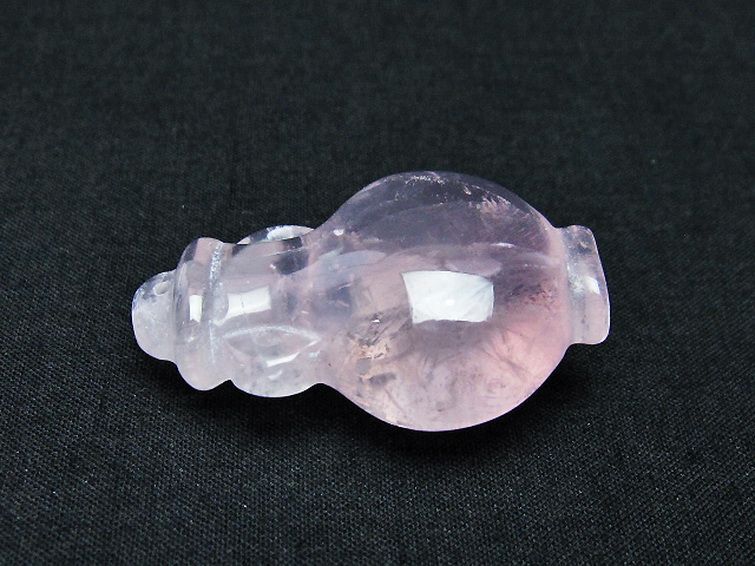 ローズクオーツ 花瓶 置物[T467-3684] 1枚目