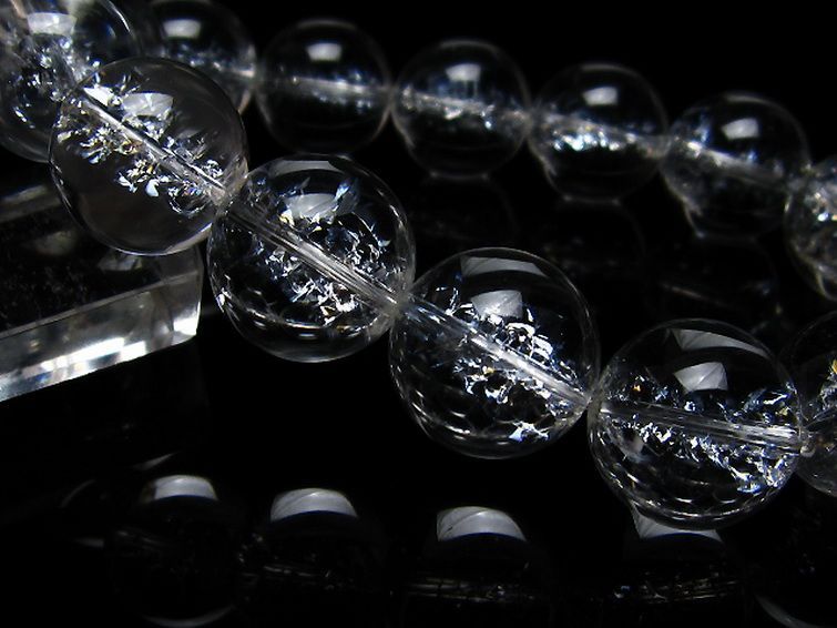 アイリスクォーツ 虹入り レインボークラック水晶 ブレスレット 16mm [T502-8176] 3枚目