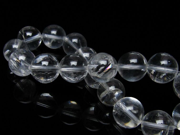 アイリスクォーツ 虹入り レインボー水晶 ブレスレット 12mm [T506-2098] 2枚目