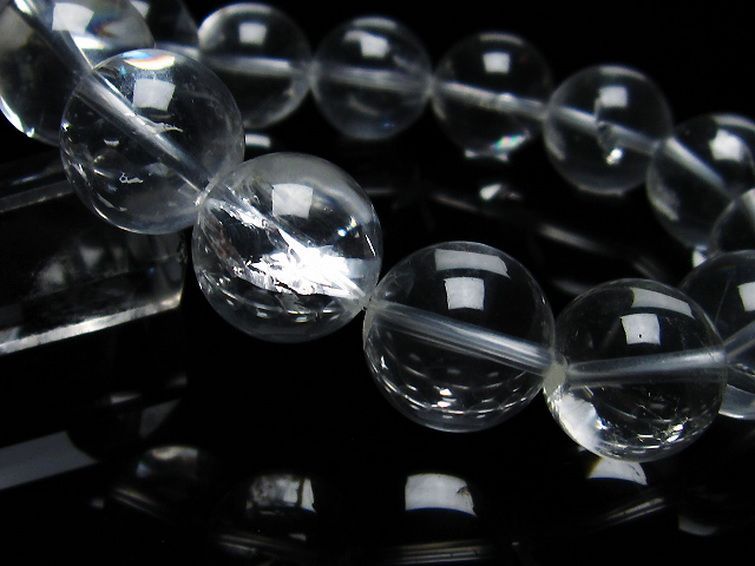 アイリスクォーツ 虹入り レインボー水晶 ブレスレット 17mm [T506-2211] 3枚目